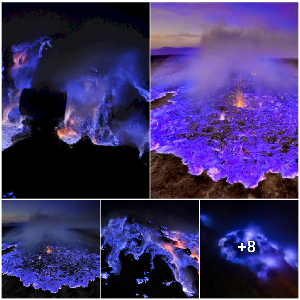 “Nature’s Blue Lava: A Mesmerizing Gem of the Earth”